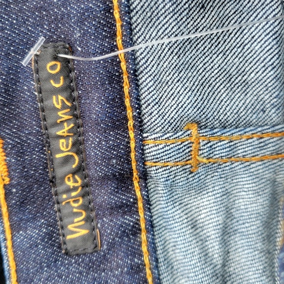 New Nudie Jeans Denim Pants Steady Eddie II Dry True Made in Italy W29 L32, W28 - Picture 15 of 16